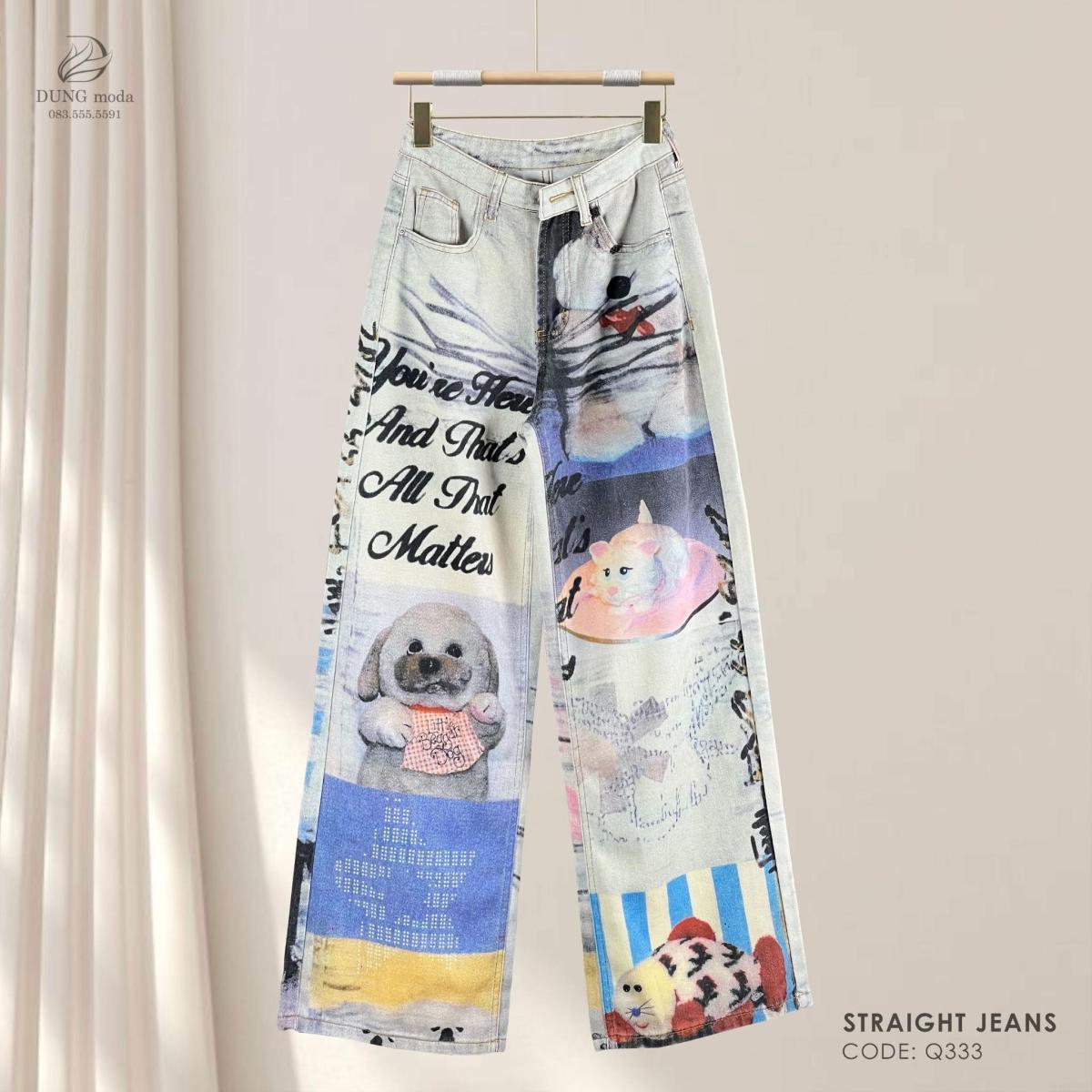 Quần Jean Suông DungModa Q333-9672, ảnh 2