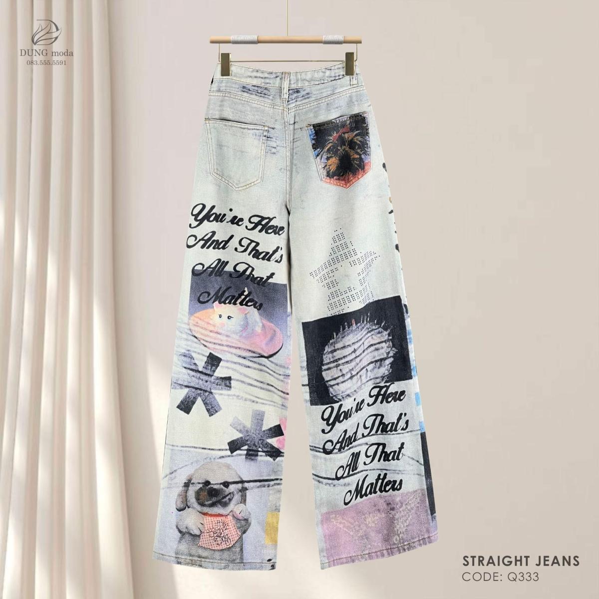 Quần Jean Suông DungModa Q333-9672, ảnh 1