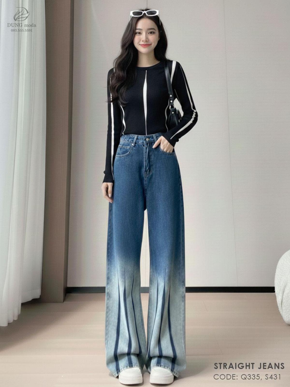 Quần Jean Suông DungModa Q335-8557, ảnh 7