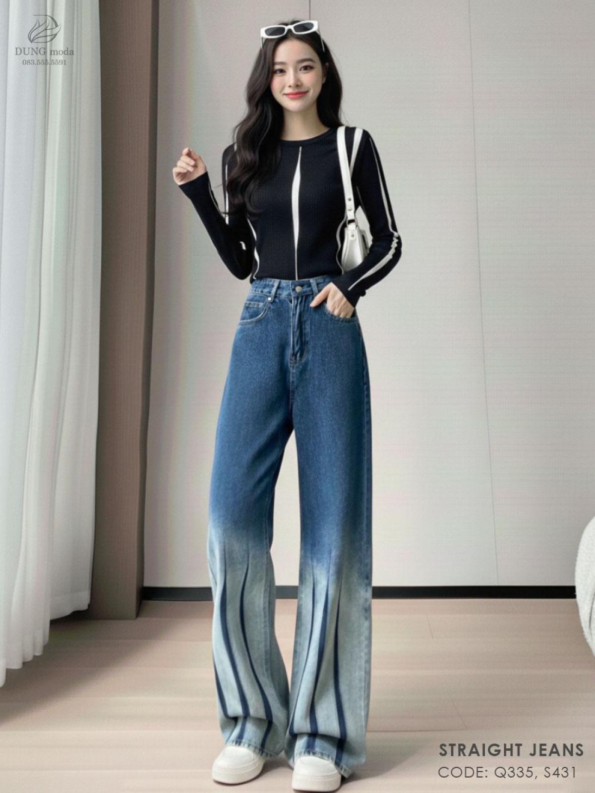 Quần Jean Suông DungModa Q335-8557, ảnh 8