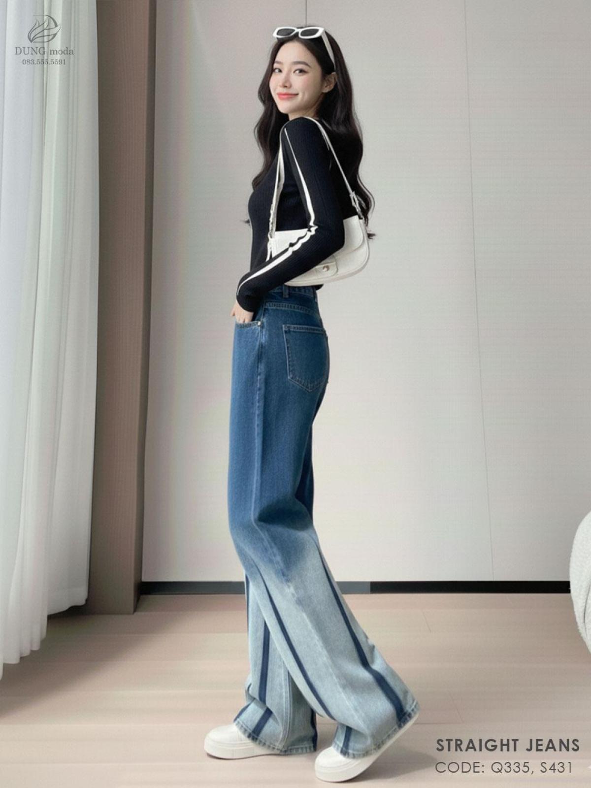 Quần Jean Suông DungModa Q335-8557, ảnh 9