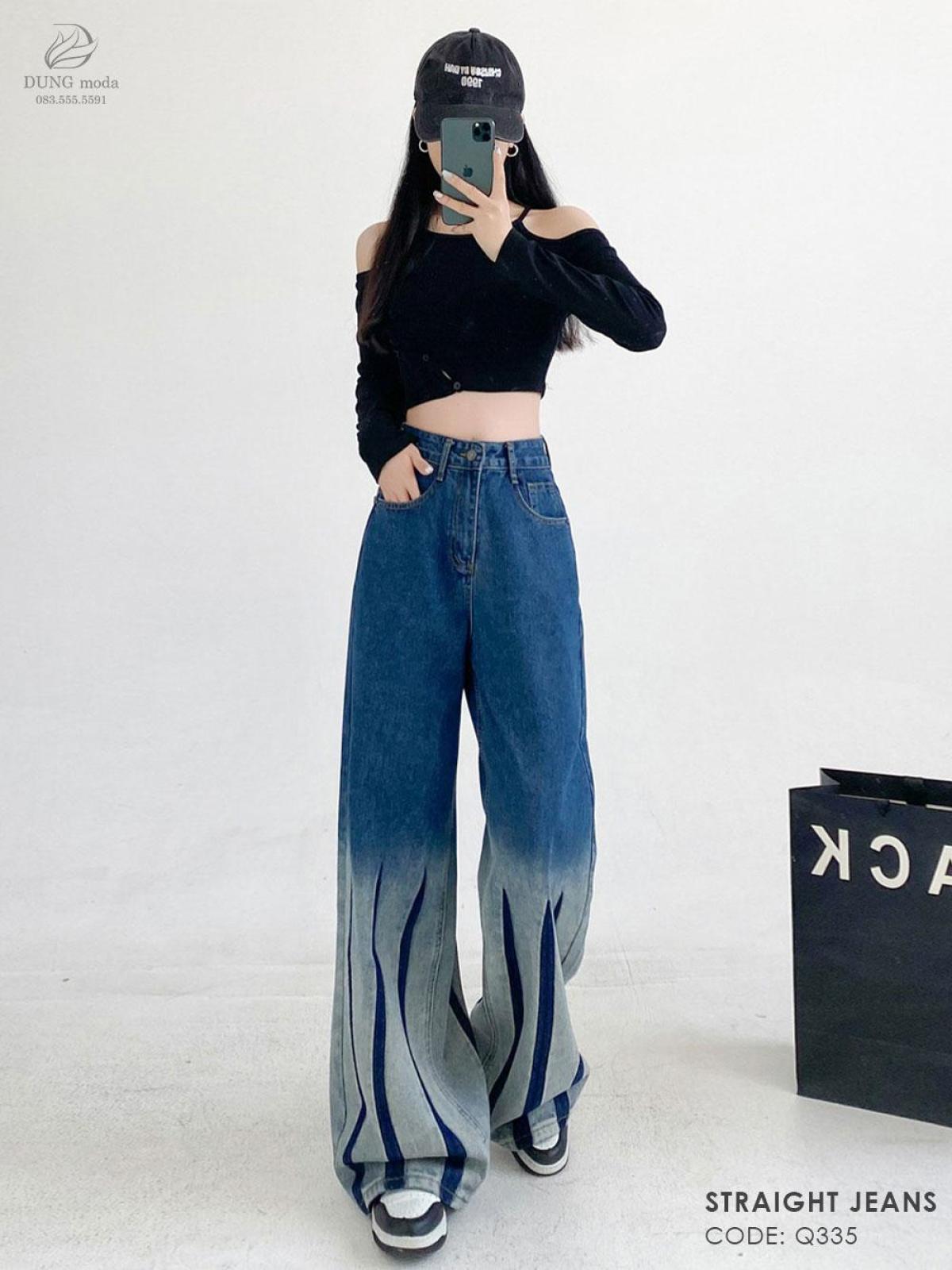 Quần Jean Suông DungModa Q335-8557, ảnh 3