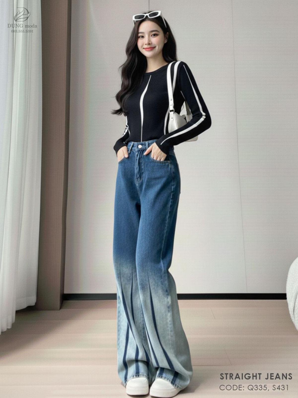 Quần Jean Suông DungModa Q335-8557, ảnh 11