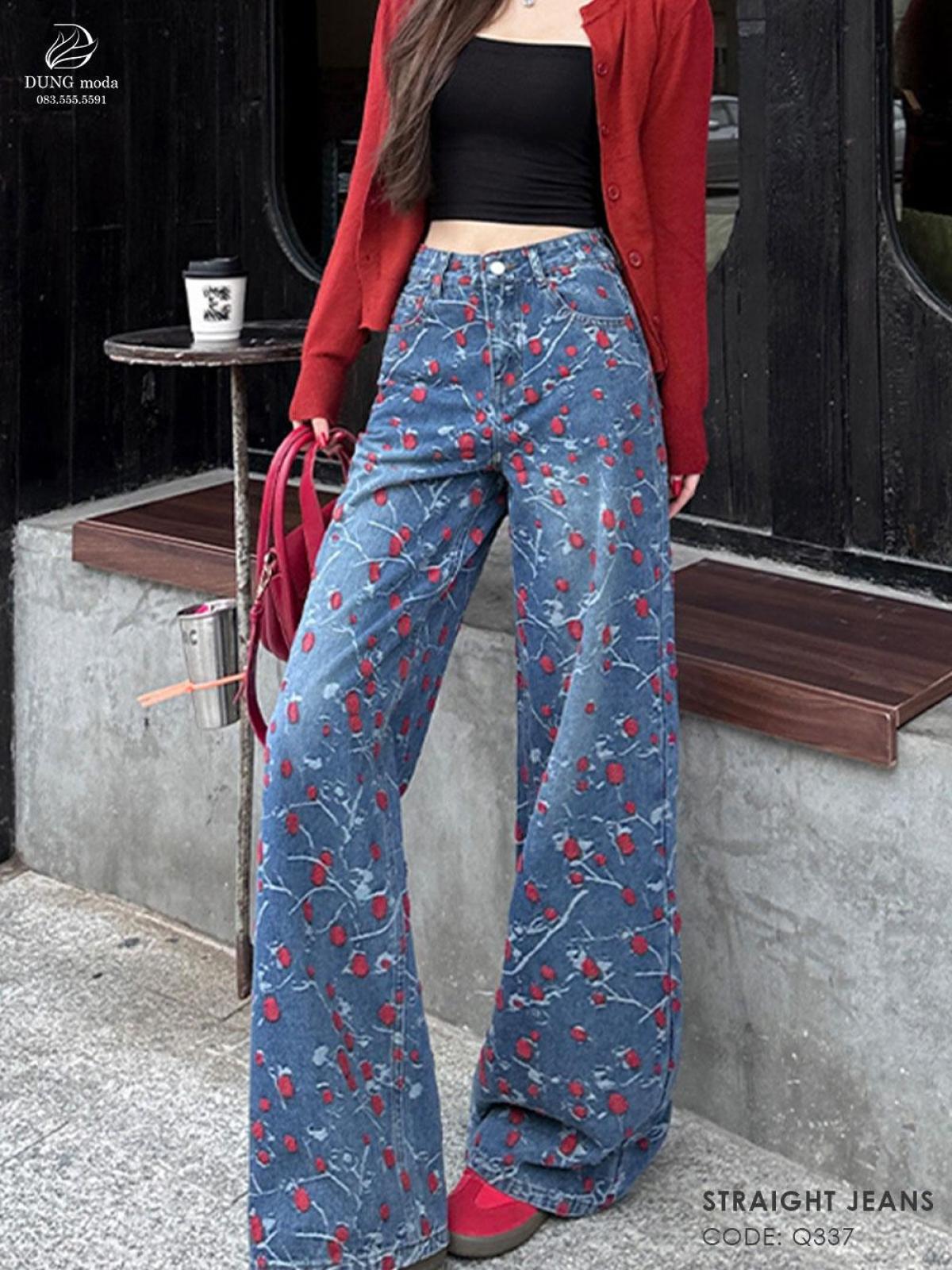 Quần Jean Suông DungModa Q337-25993, ảnh 5