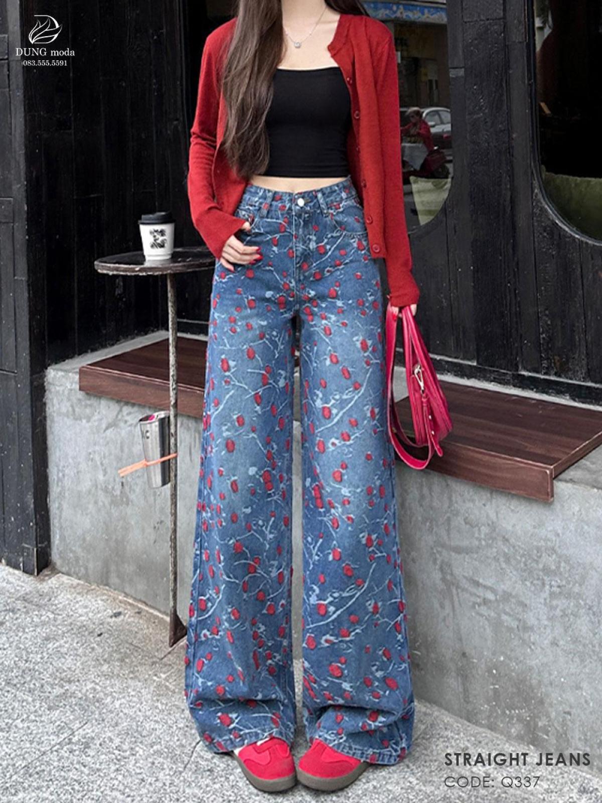 Quần Jean Suông DungModa Q337-25993, ảnh 4