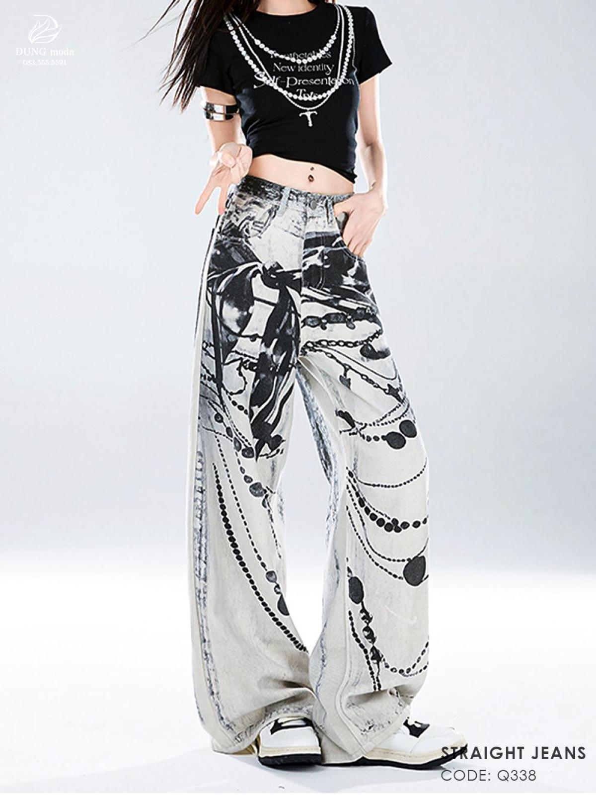 Quần Jean Suông DungModa Q338, ảnh 4