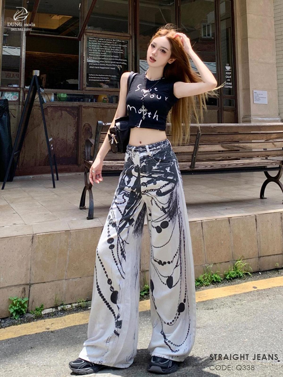Quần Jean Suông DungModa Q338, ảnh 6