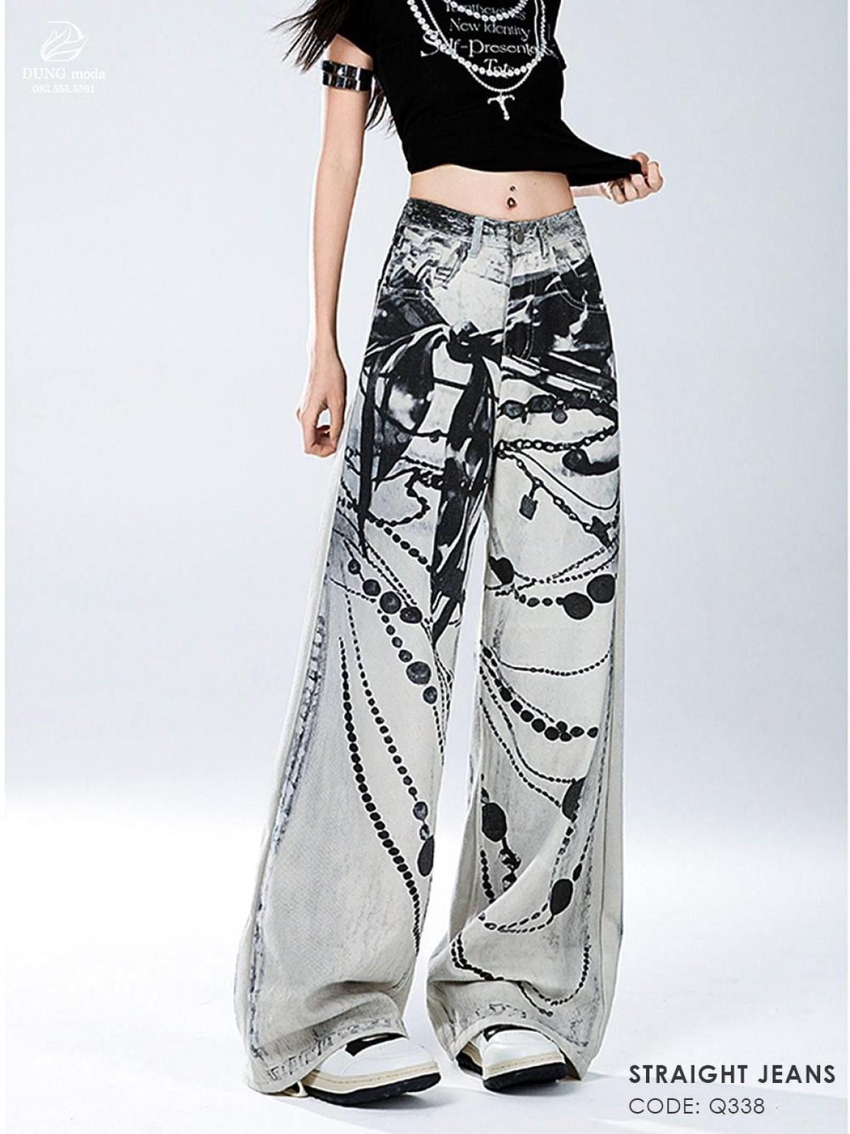 Quần Jean Suông DungModa Q338, ảnh 3