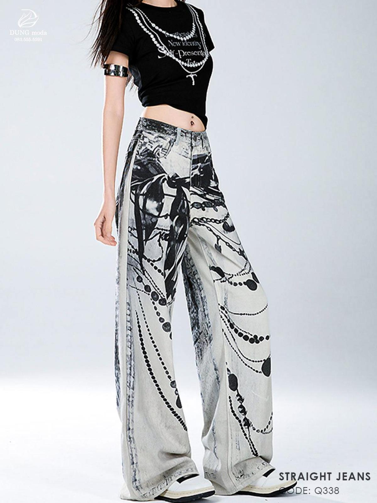Quần Jean Suông DungModa Q338, ảnh 5