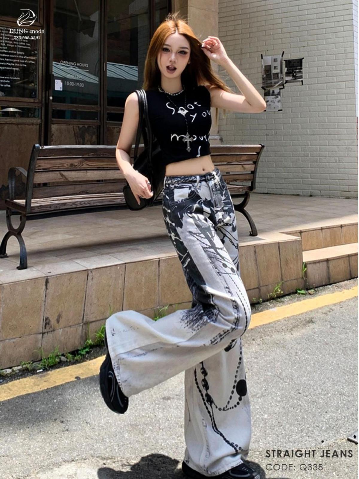 Quần Jean Suông DungModa Q338, ảnh 10