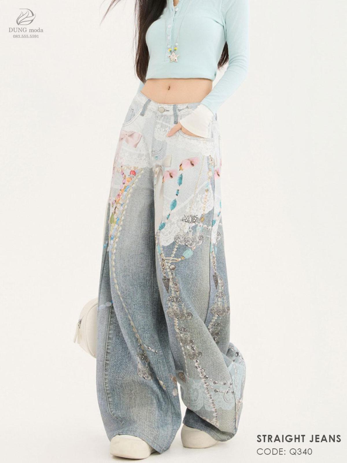 Quần Jean Suông DungModa Q340, ảnh 4
