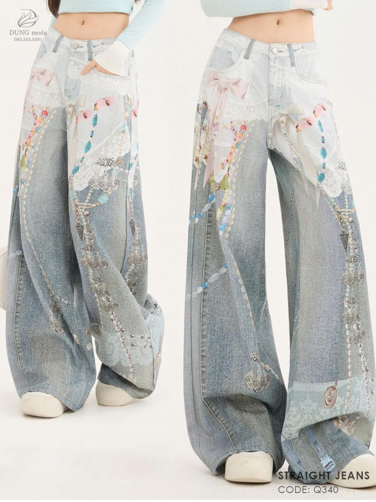 Quần Jean Suông DungModa Q340, ảnh 7