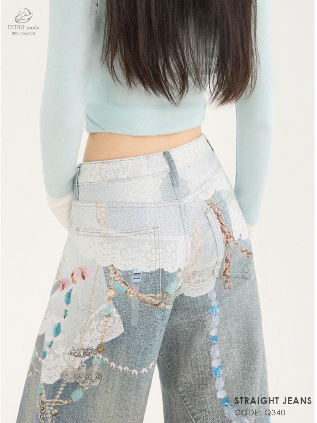 Quần Jean Suông DungModa Q340, ảnh 2