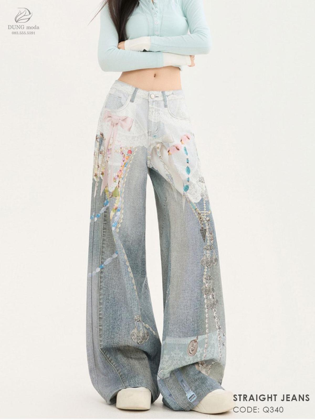 Quần Jean Suông DungModa Q340, ảnh 8