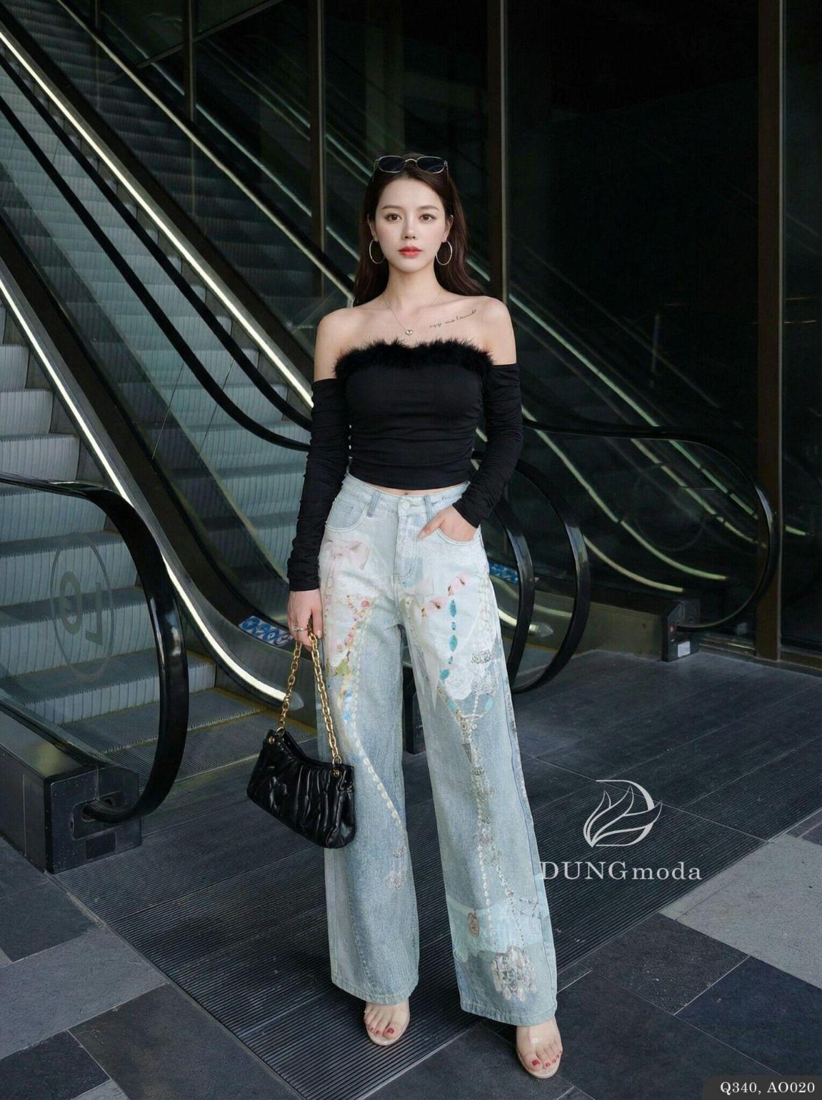 Quần Jean Suông DungModa Q340, ảnh 11