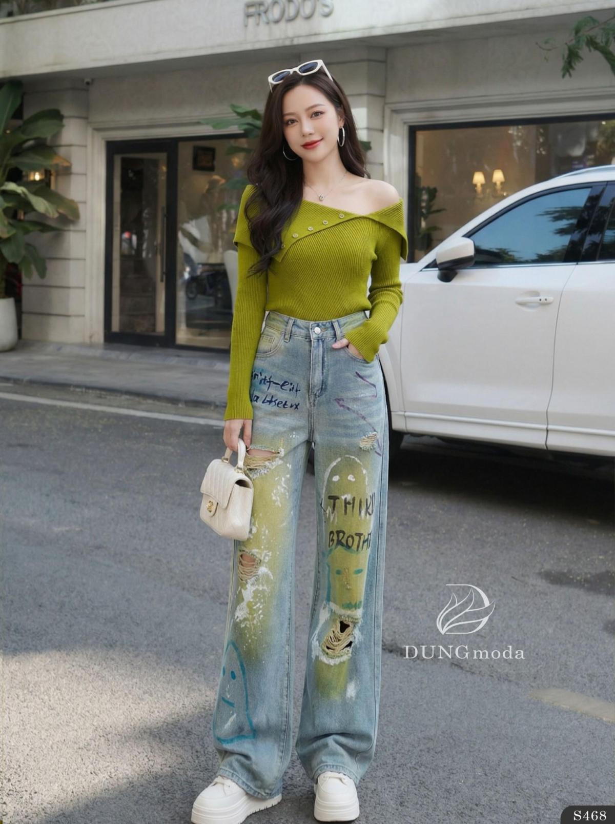 Quần Jean Suông DungModa Q351-2515, ảnh 5