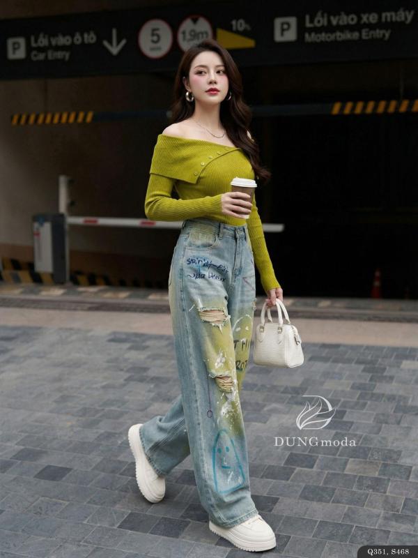 Quần Jean Suông DungModa Q351-2515