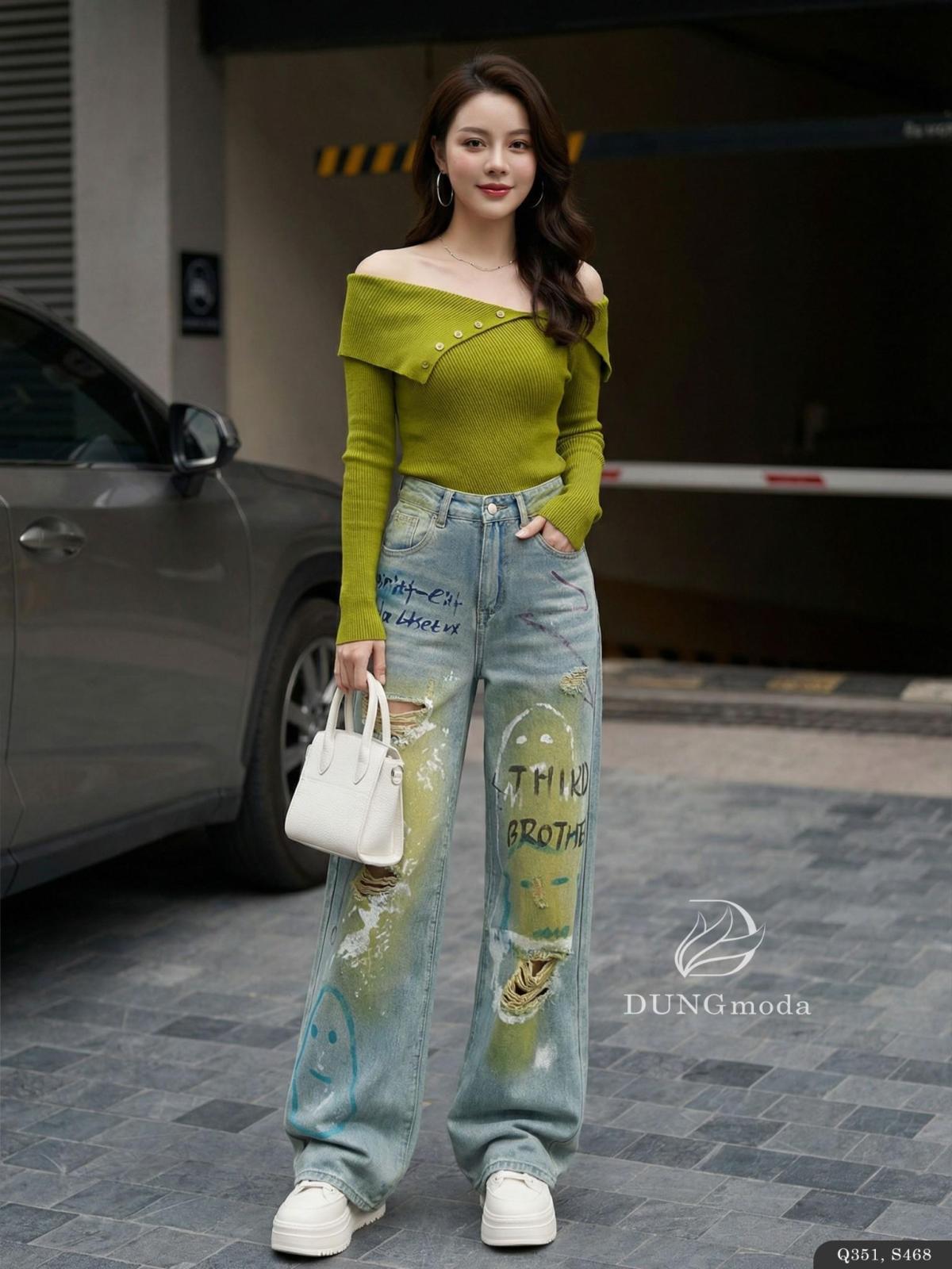 Quần Jean Suông DungModa Q351-2515, ảnh 2