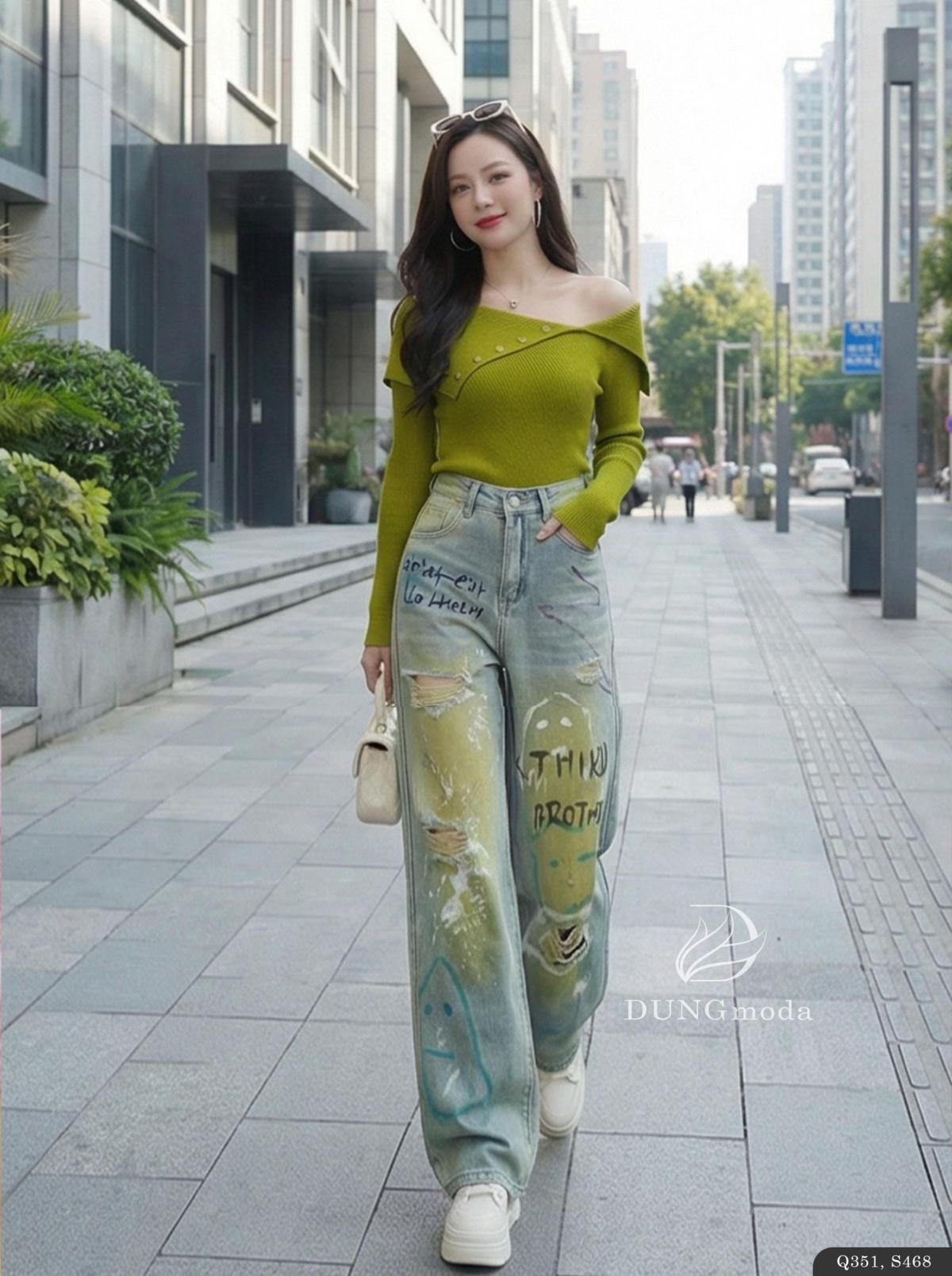 Quần Jean Suông DungModa Q351-2515, ảnh 8