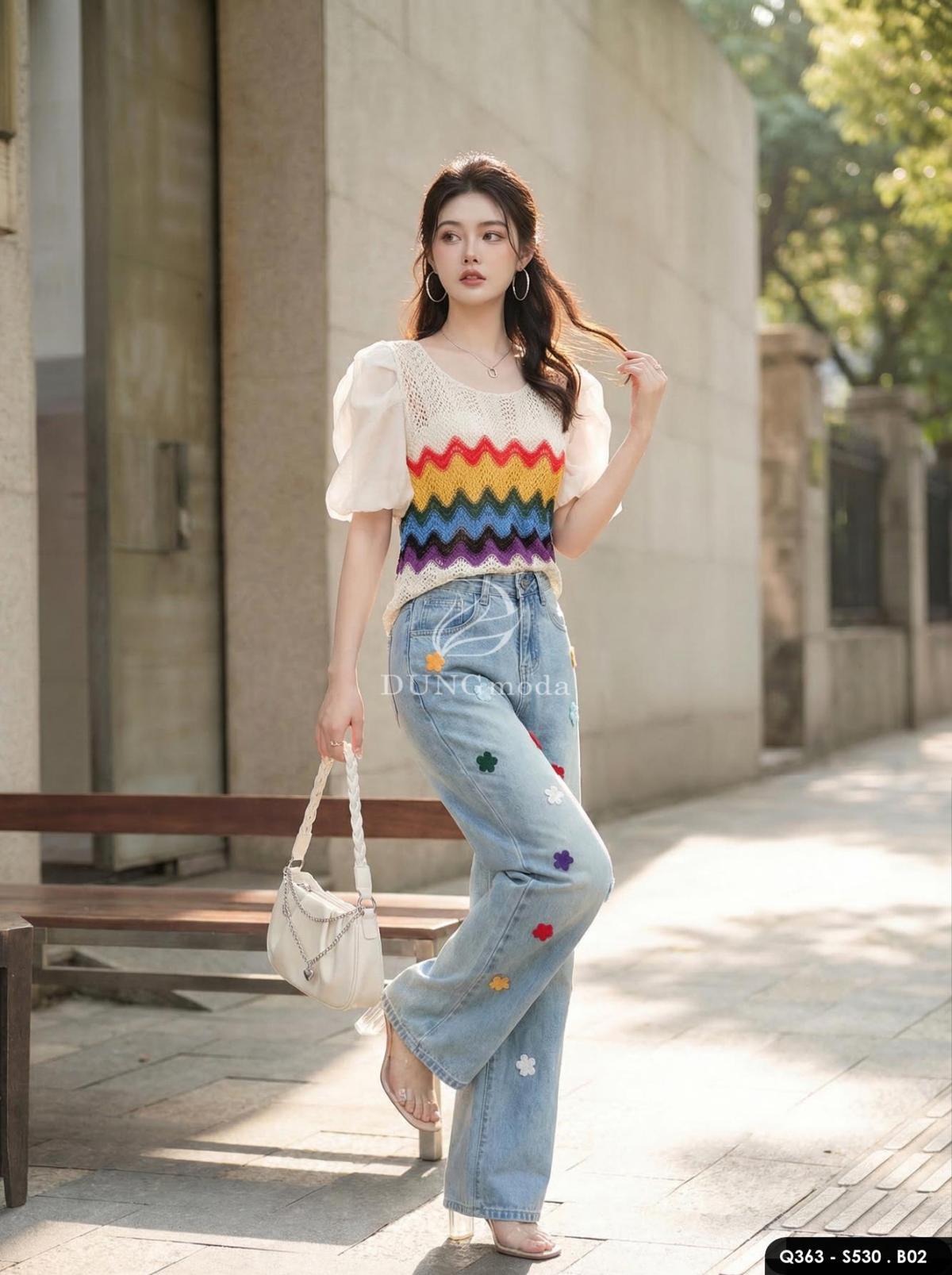 Quần Jean Suông DungModa Q363-3683, ảnh 6
