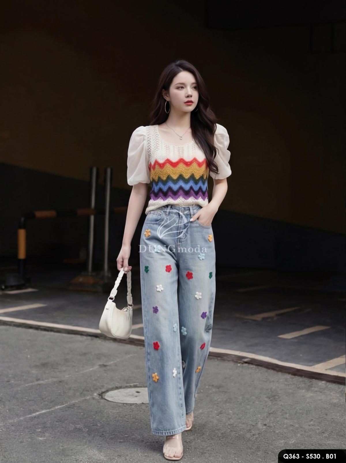 Quần Jean Suông DungModa Q363-3683, ảnh 5