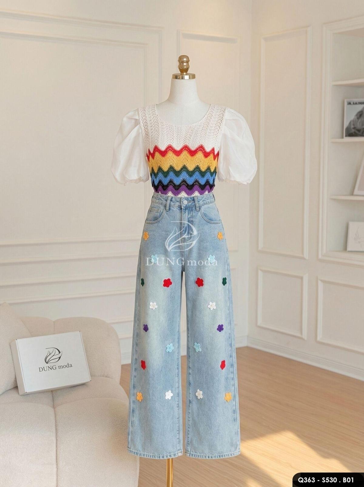 Quần Jean Suông DungModa Q363-3683, ảnh 9