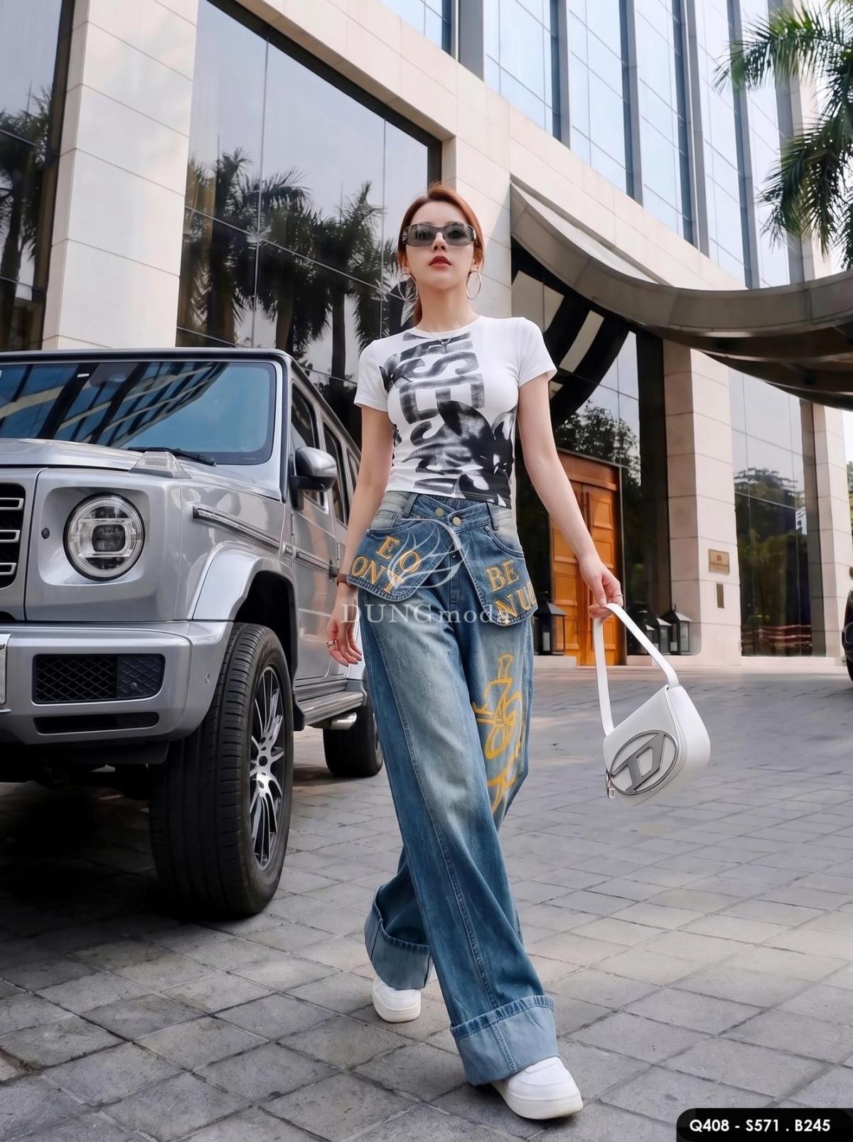 Quần Jean Suông DungModa Q408, ảnh 2
