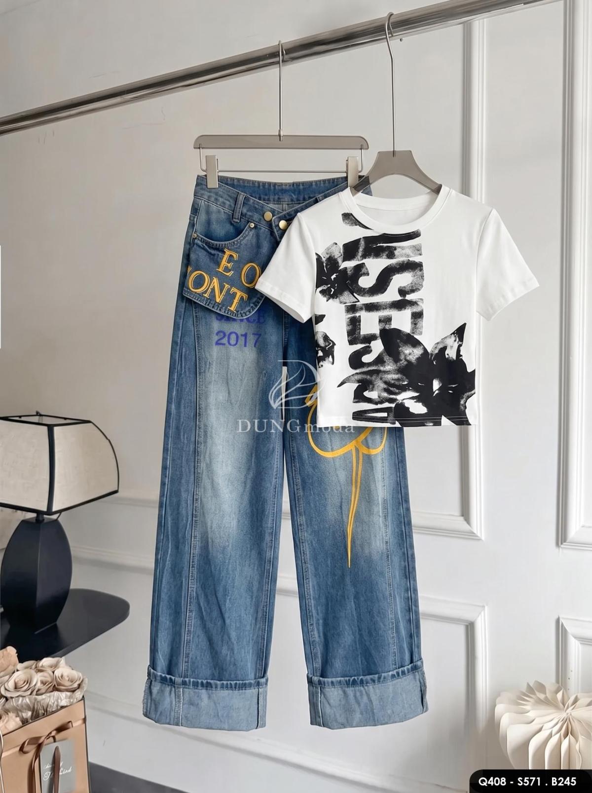 Quần Jean Suông DungModa Q408, ảnh 3
