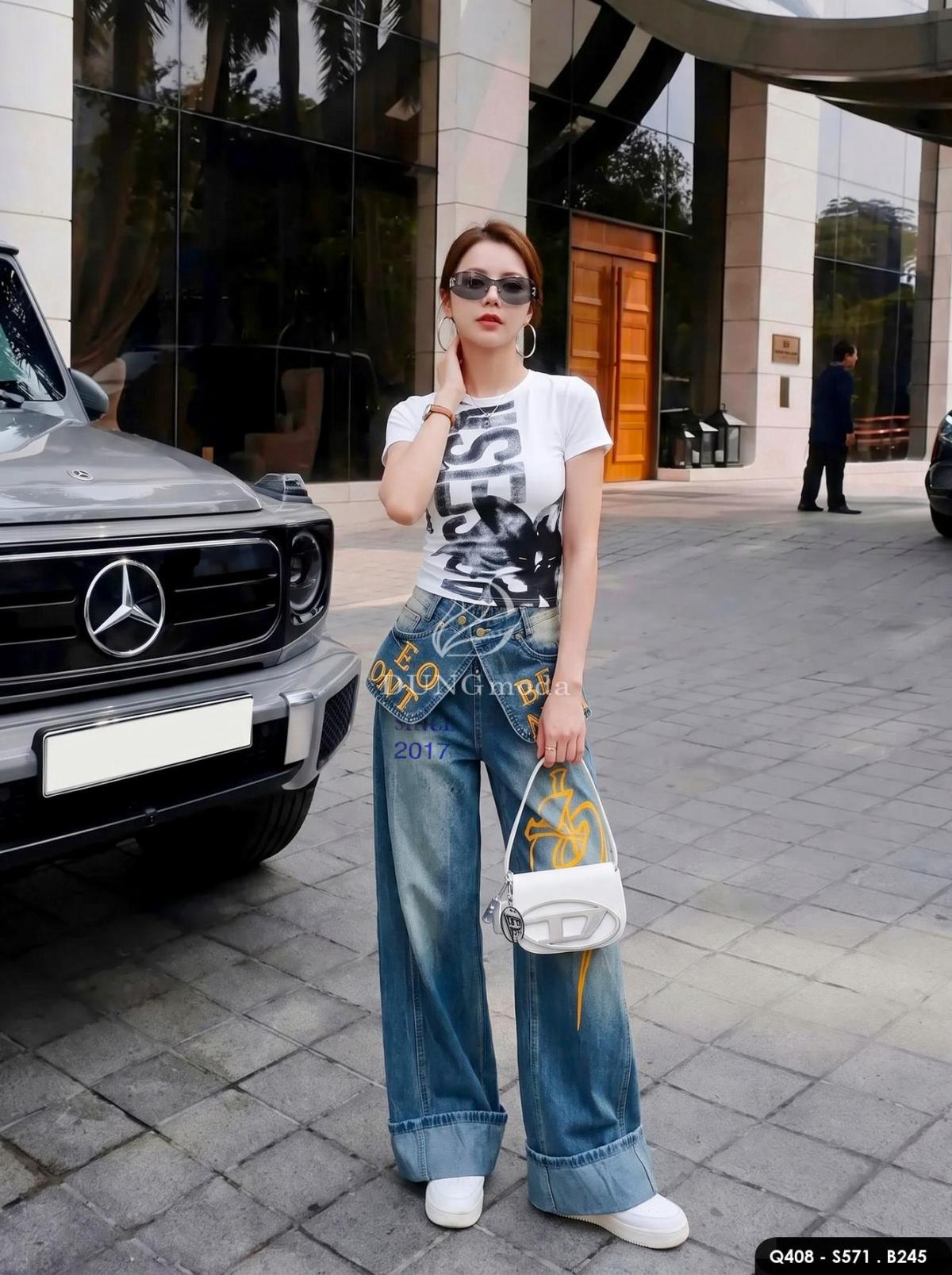 Quần Jean Suông DungModa Q408, ảnh 1