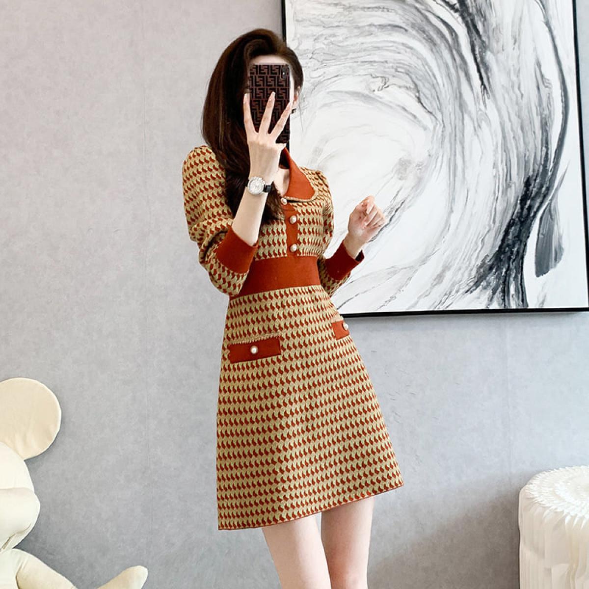Váy Len Quảng Châu S112