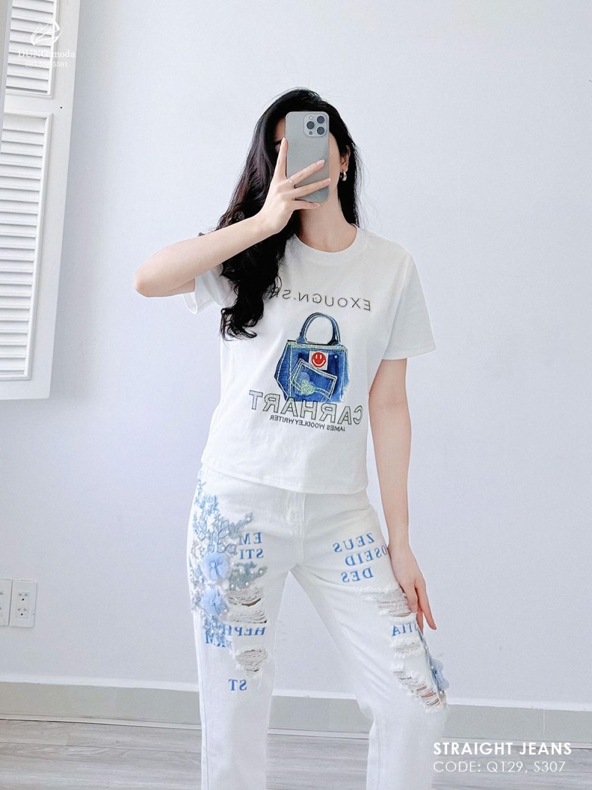 Áo Thun Quảng Châu S307 Đen 9076, ảnh 2