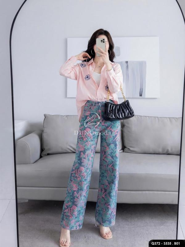 Set Áo Sơ Mi S535 + Quần DungModa Q372: Áo Sơ Mi S535 + Quần DungModa Q372
