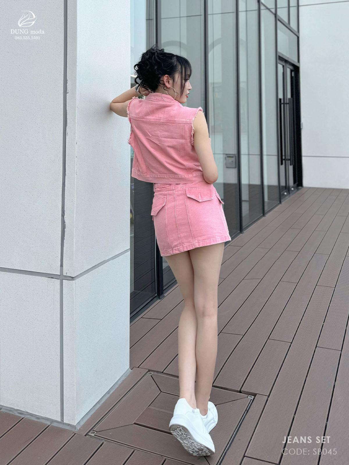 Set Bộ Jean SB045 - Hồng 1312, ảnh 5