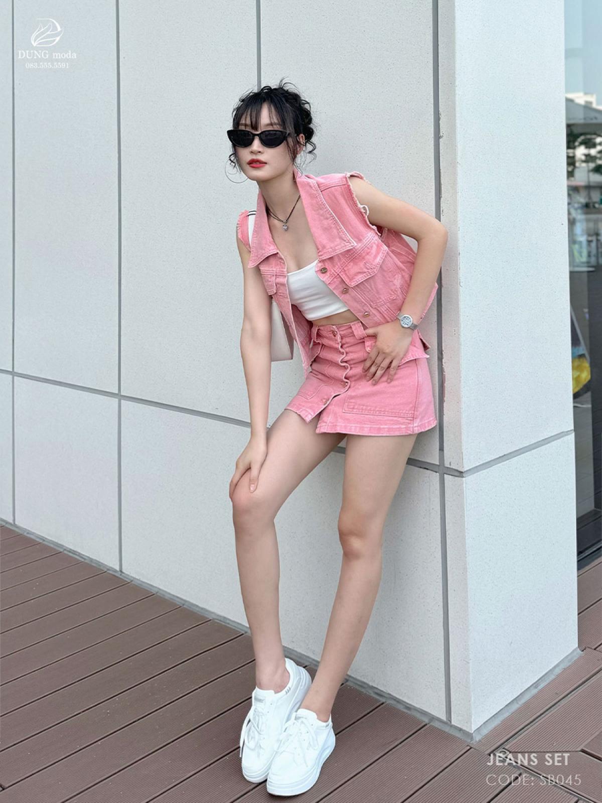 Set Bộ Jean SB045 - Hồng 1312, ảnh 2