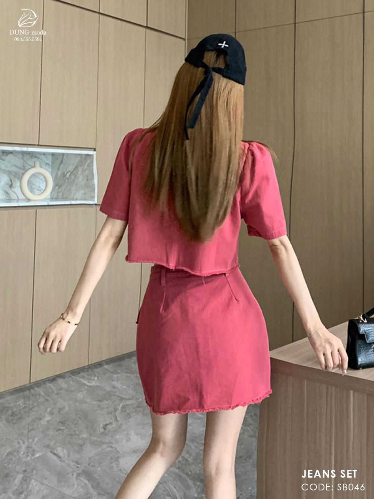 Set Bộ Jean SB046 - Hồng 1318, ảnh 7
