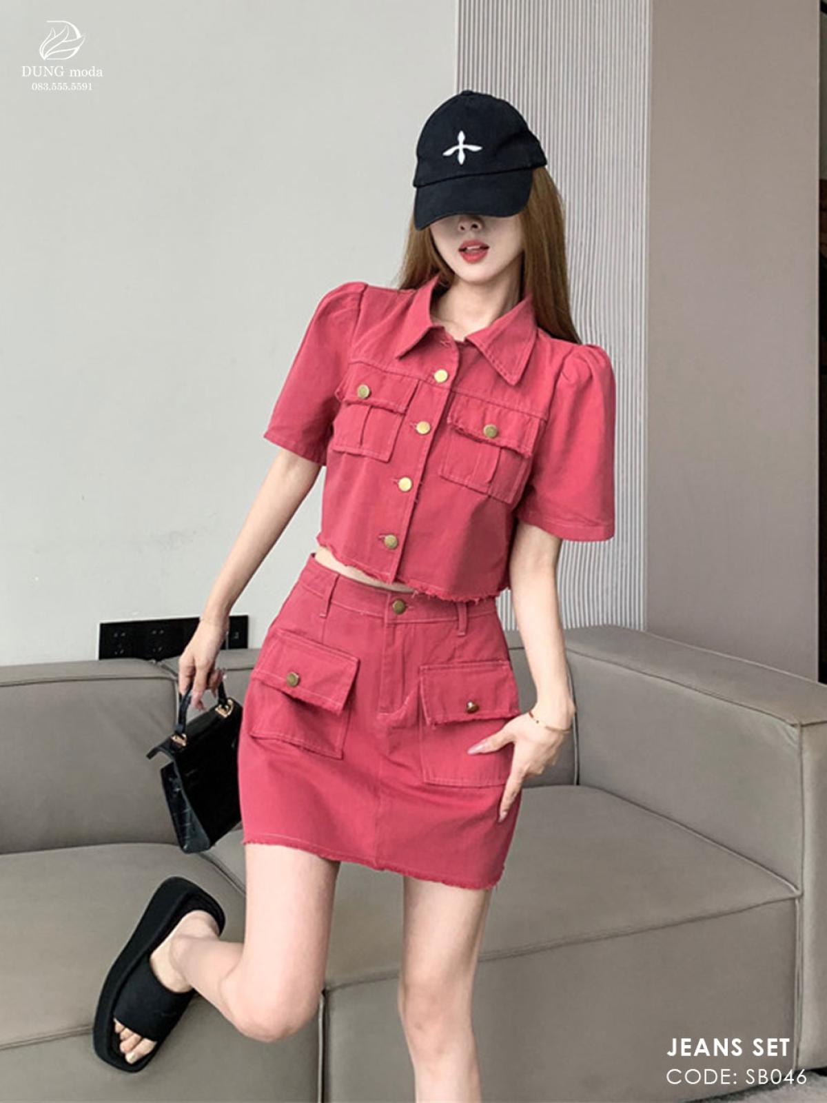 Set Bộ Jean SB046 - Hồng 1318, ảnh 3