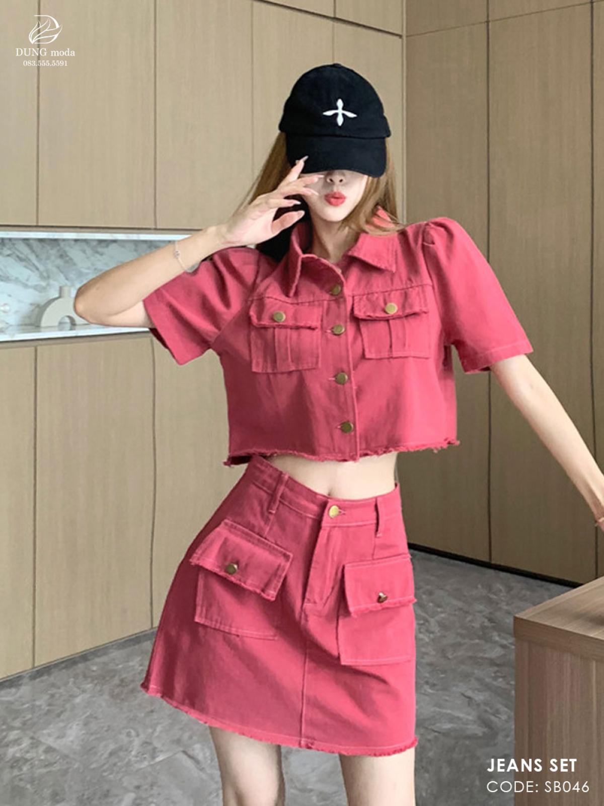 Set Bộ Jean SB046 - Hồng 1318, ảnh 5